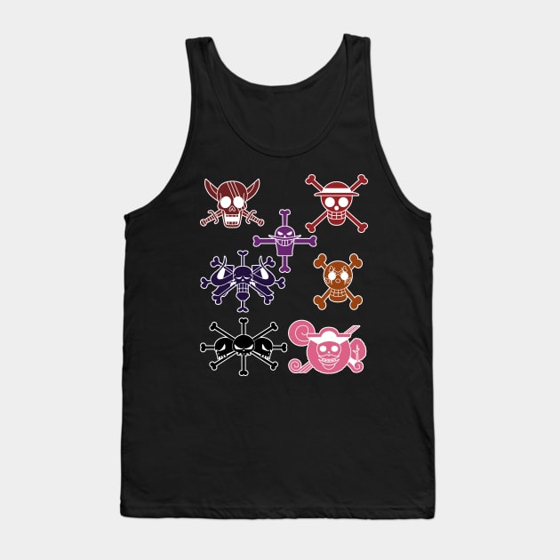 Yonko Jolly Roger 4 Tank Top by onepiecechibiproject